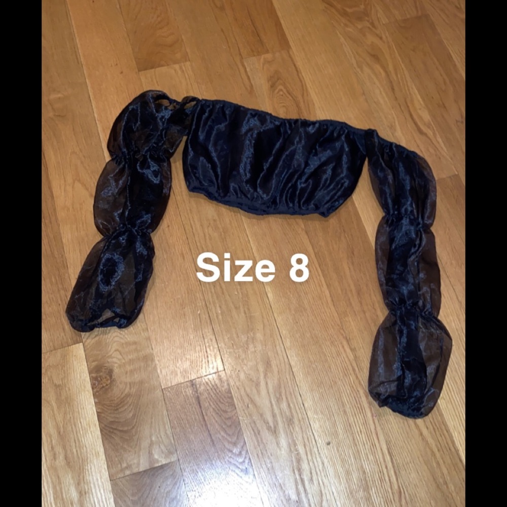 Nasty Gal organza crop top